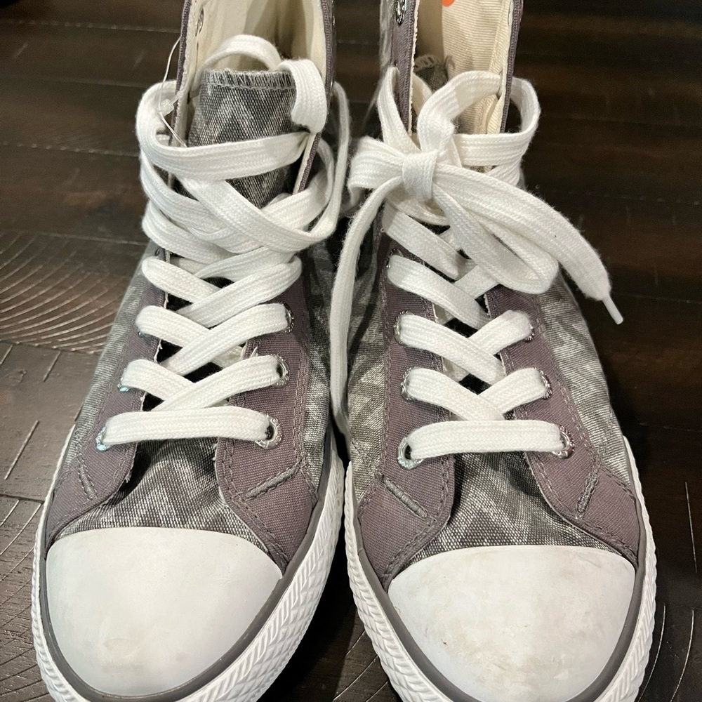 Levi's Zigzag Patterned Gray High-Tops Size 10 Wo… - image 6
